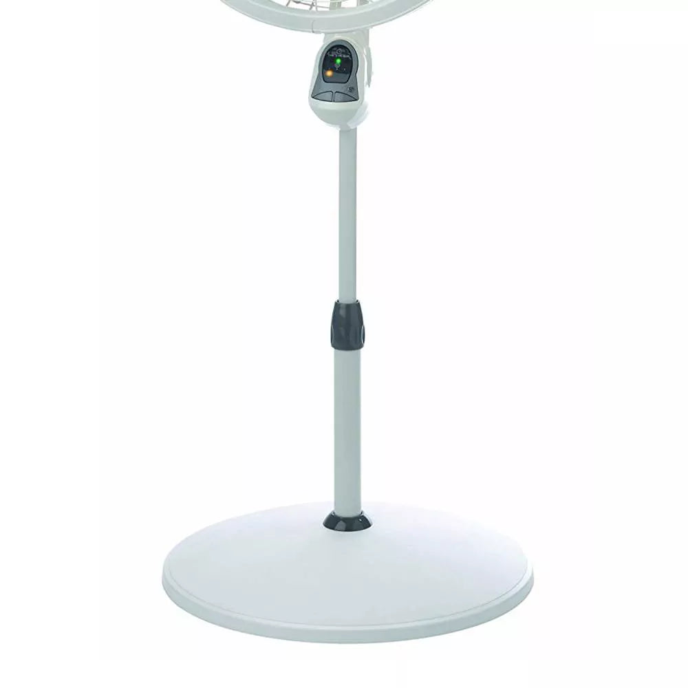 90‑Degree Oscillating Adjustable Height Pedestal Floor Fan with Remote